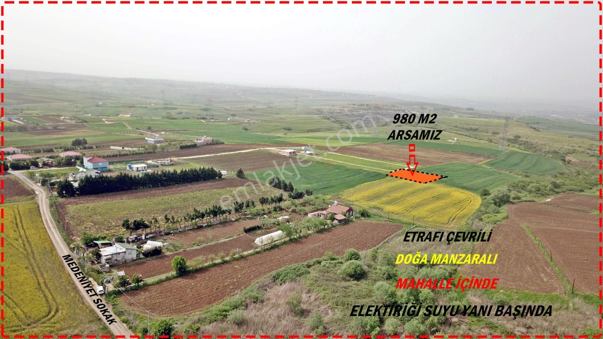 Çatalca Elbasan Satılık Tarla Çatalca Elbasanda Etrafı Çevrili Doğa Manzaralı 980 M2 Arsa