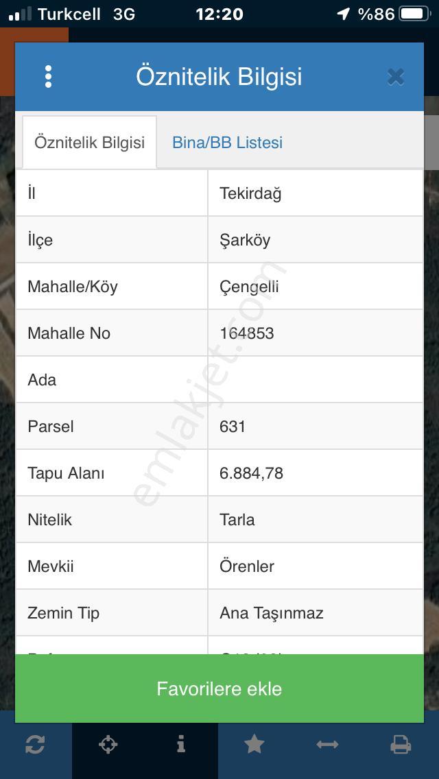 Şarköy De Işık Emlaktan Çenğelli Mah De 6900 M2 Cevizlik - Görsel 32