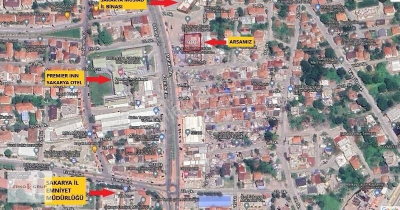 Erenler Erenler Satılık Ticari İmarlı ERENLER SAKARYA CADDESİNDE TİCARİ İMARLI ARSA