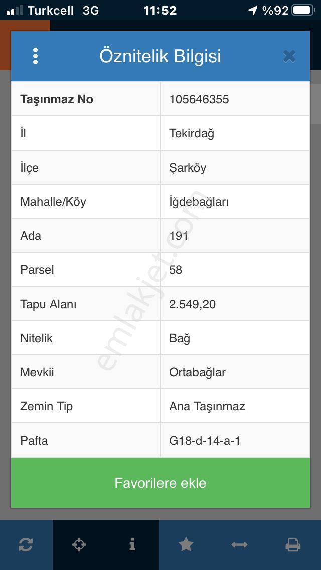 Şarköy De Işıık Emlaktan İğdebağları Mah De 2550 M2 Tarla - Görsel 17