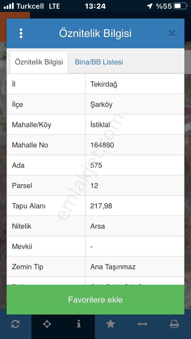 Şarköy De Işık Emlaktan İstiklal Mah De 218 M2 0/25 İmarlı Arsa Ve Bağ Evi - Görsel 12