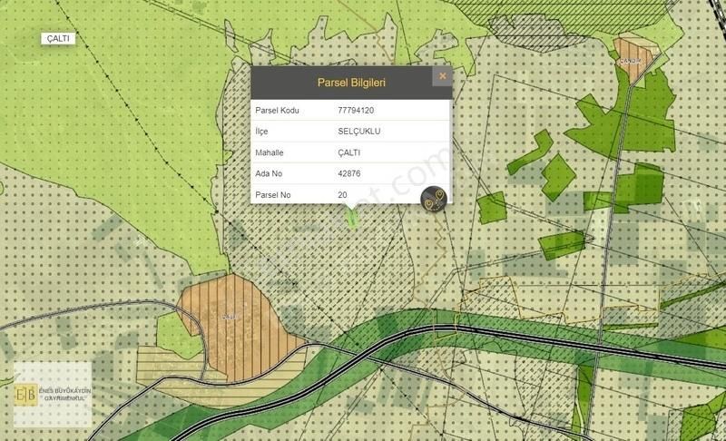 Selçuklu Çaltı Satılık Tarla Çaltı'da Satılık 19841 M2 Müstakil Tarla