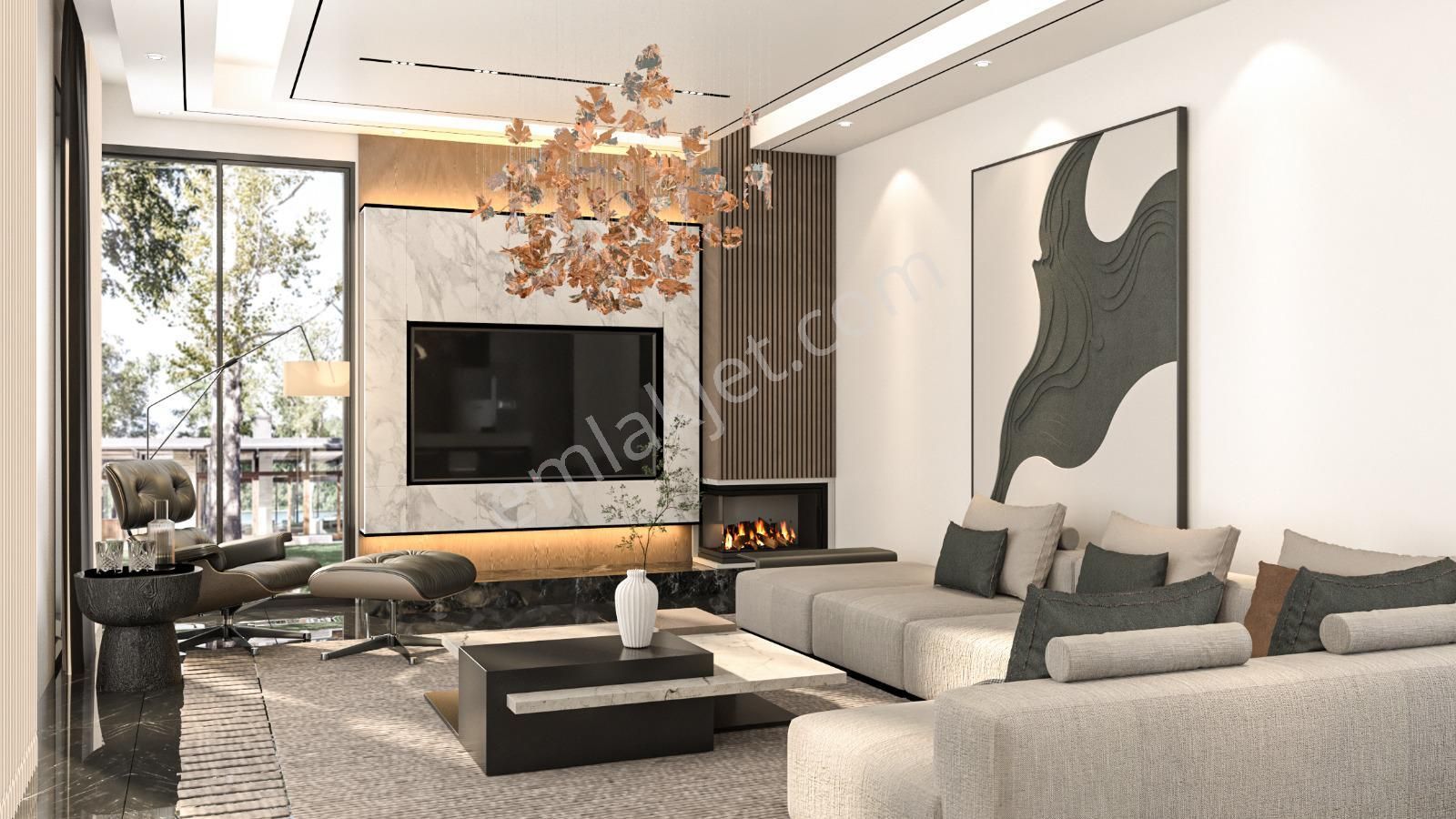 Kktc Girne/çatalköy'de Ultra Lüks Deniz Ve Dağ Manzaralı 4 Yatak Odalı Özel Satılık Villa!!! - Görsel 11