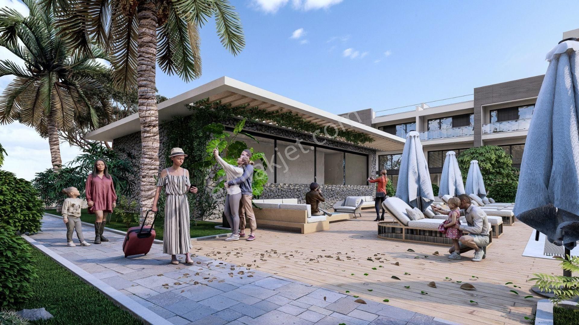 Kıbrıs, Girne'de Kofalı Delonıx 1+1 Satılık Bahçeli Daire