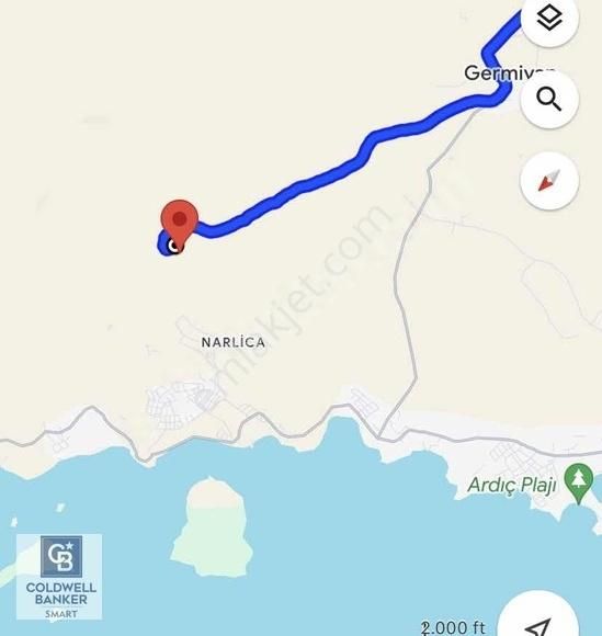 Çeşme Germiyan Satılık Tarla ÇEŞME GERMİYAN'DA ÇOK UYGUN FİYATLI 590 M2 SATILIK TARLA