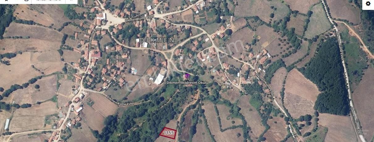 Biga Dikmen Köyü Satılık Konut İmarlı  Çanakkale Biga Dikmen Köyü Satılık Arsa , 1000 M2 Köy İçi Yolu Var