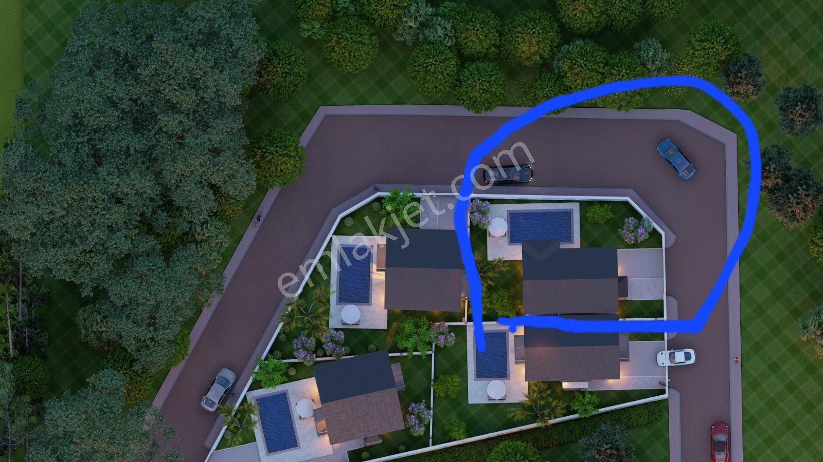 Fethiye Karaculha Calıca Mevkınde 4+1 Müstakil Havuzlu Vılla Fırsat Satılık - Görsel 13