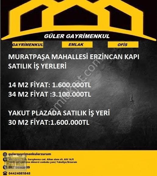 Yakutiye Muratpaşa Satılık Dükkan & Mağaza GÜLER GAYRIMENKULDEN ŞEHİR MERKEZİN DE SATILIK İŞ YERİ