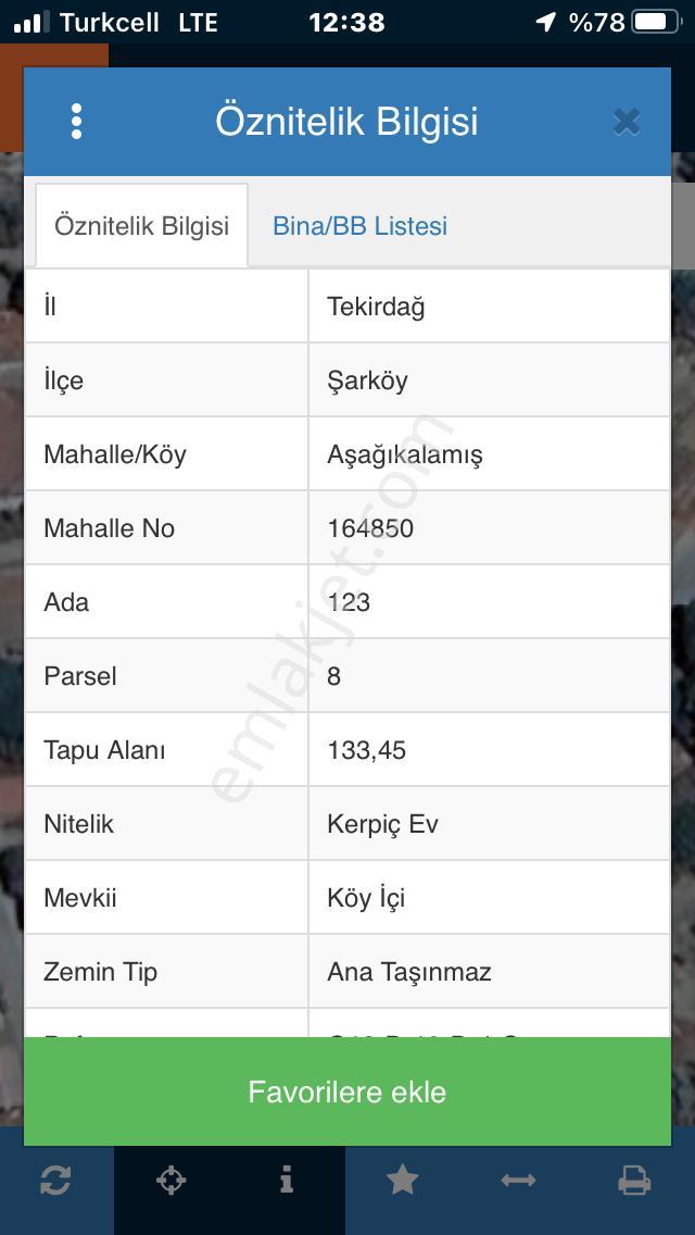 Şarköy De Işık Emlaktan Aşağıkalamış Mah De 1250 M2 0/30 İmarlı Arsa - Görsel 8