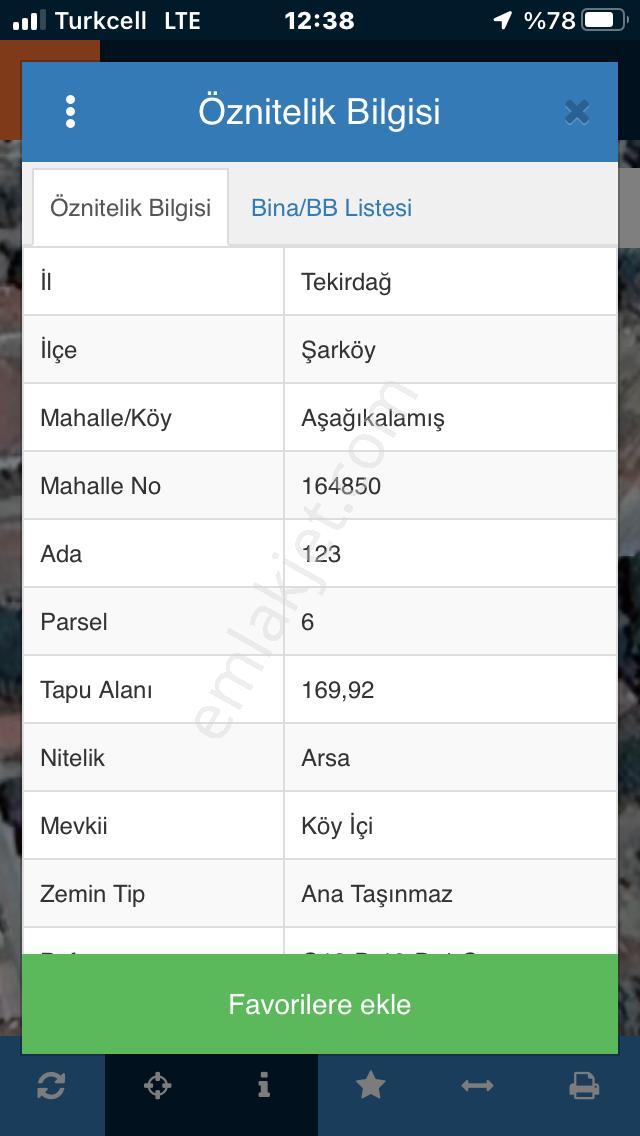 Şarköy De Işık Emlaktan Aşağıkalamış Mah De 1250 M2 0/30 İmarlı Arsa - Görsel 7