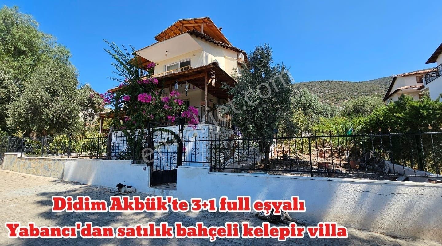 Didim Akbük Satılık Villa DİDİM AKBÜK'TE DENİZ MANZARALI MUSTAKIL BAHCELI 3+1 VİLLA 