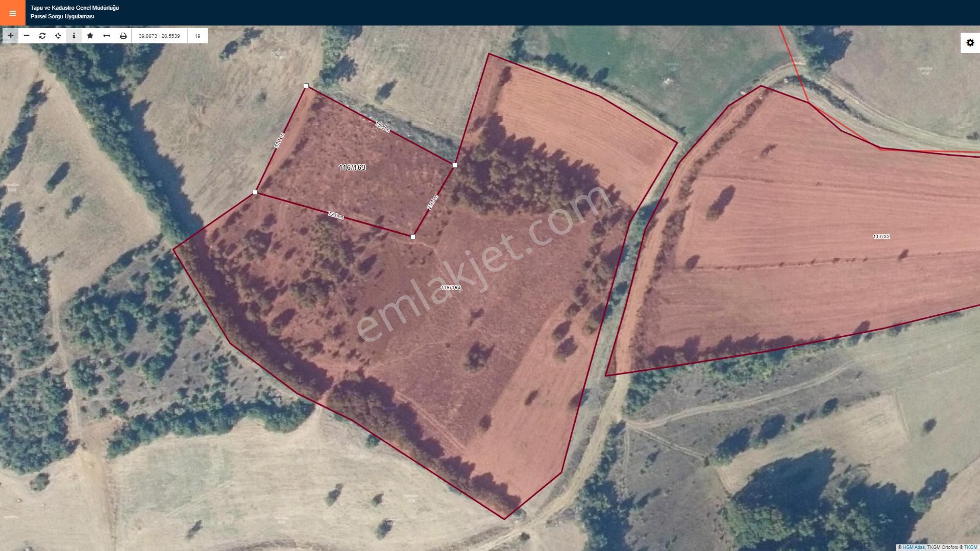 Mustafakemalpaşa Yenice Satılık Tarla  BURSA MUSTAFAKEMALPAŞA YENİCE MAHALLESİ 3.300 m2 SATILIK TARLA