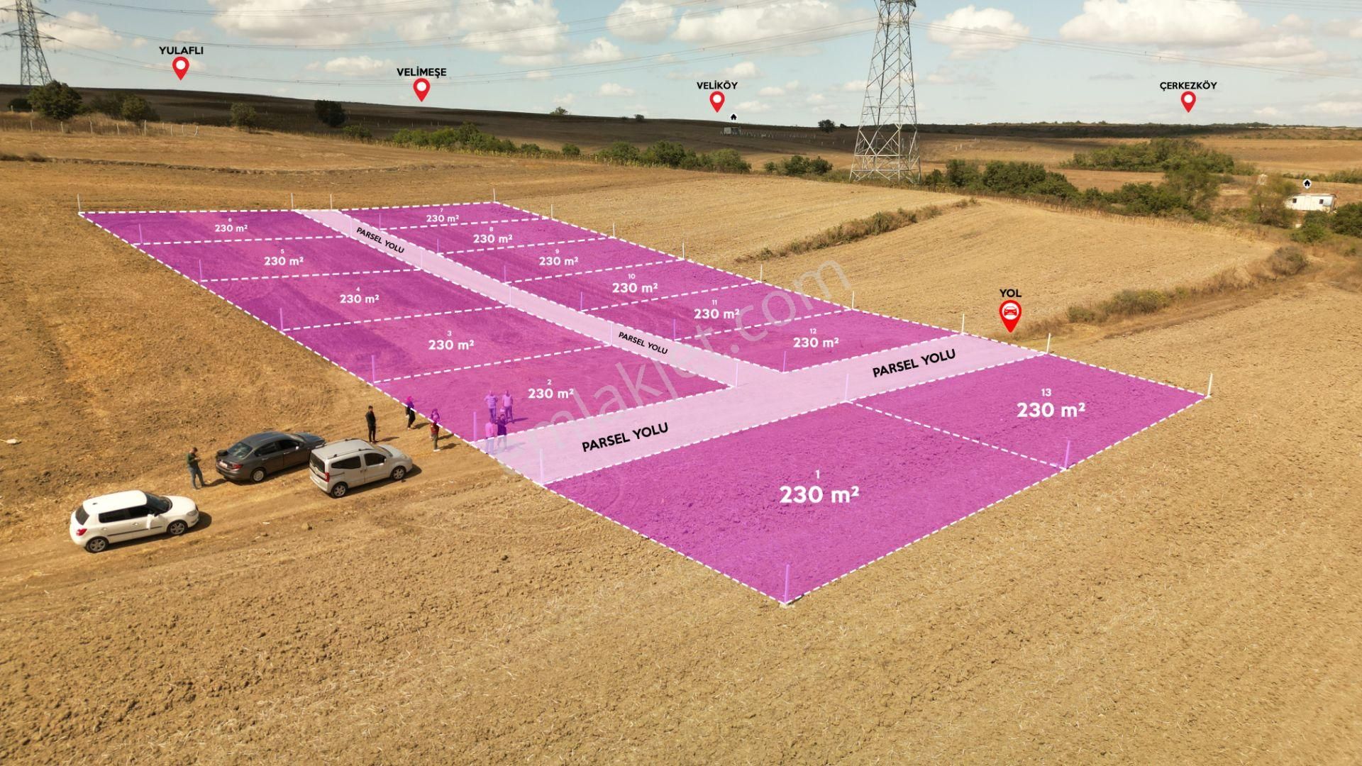 Silivri Değirmenköy İsmetpaşa Satılık Tarla  DEĞİRMENKÖY'DE 230 m² PARSELLERİMİZİ KAÇIRMAYIN!