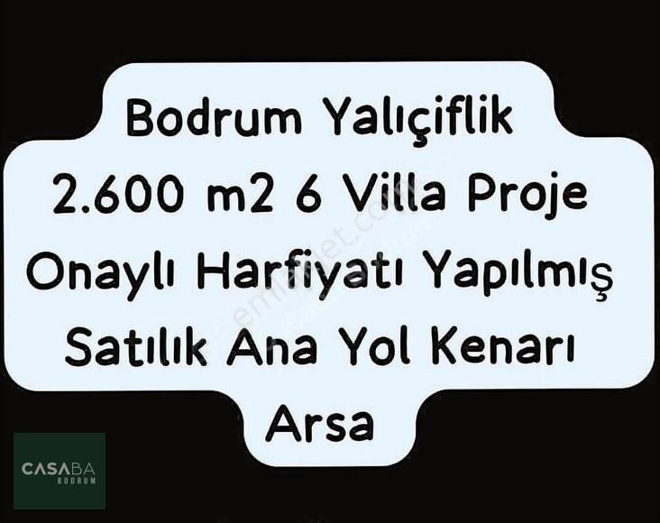 Bodrum Çiftlik Satılık Konut İmarlı Yalıçiftlik 6 Villa Proje Ruhsatı Onaylı Takasa Açık Arsa