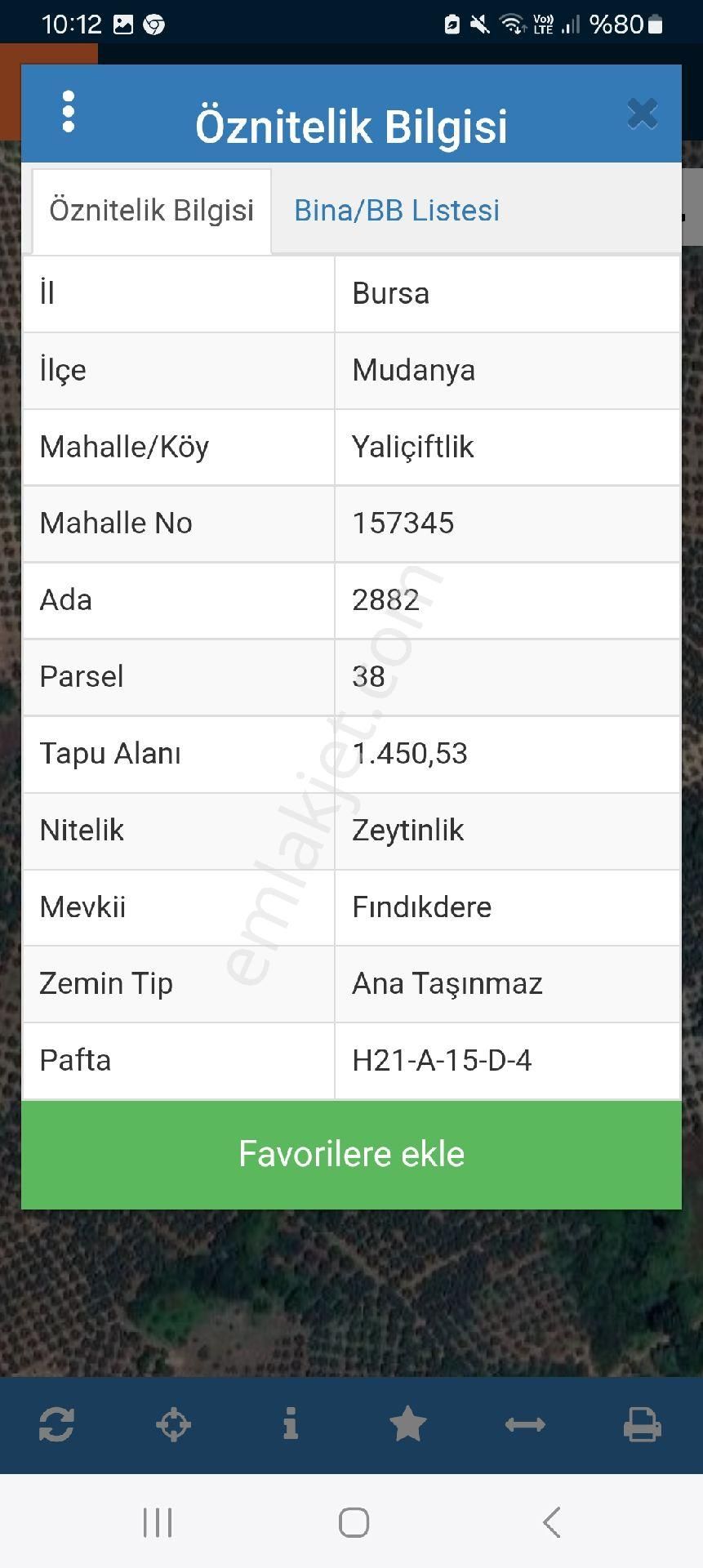 Mudanya Yalıçiftlik Satılık Tarla #SATILIK# MUDANYA YALIÇİFTLİK MAHALLESİNDE ZEYTİNLİK 