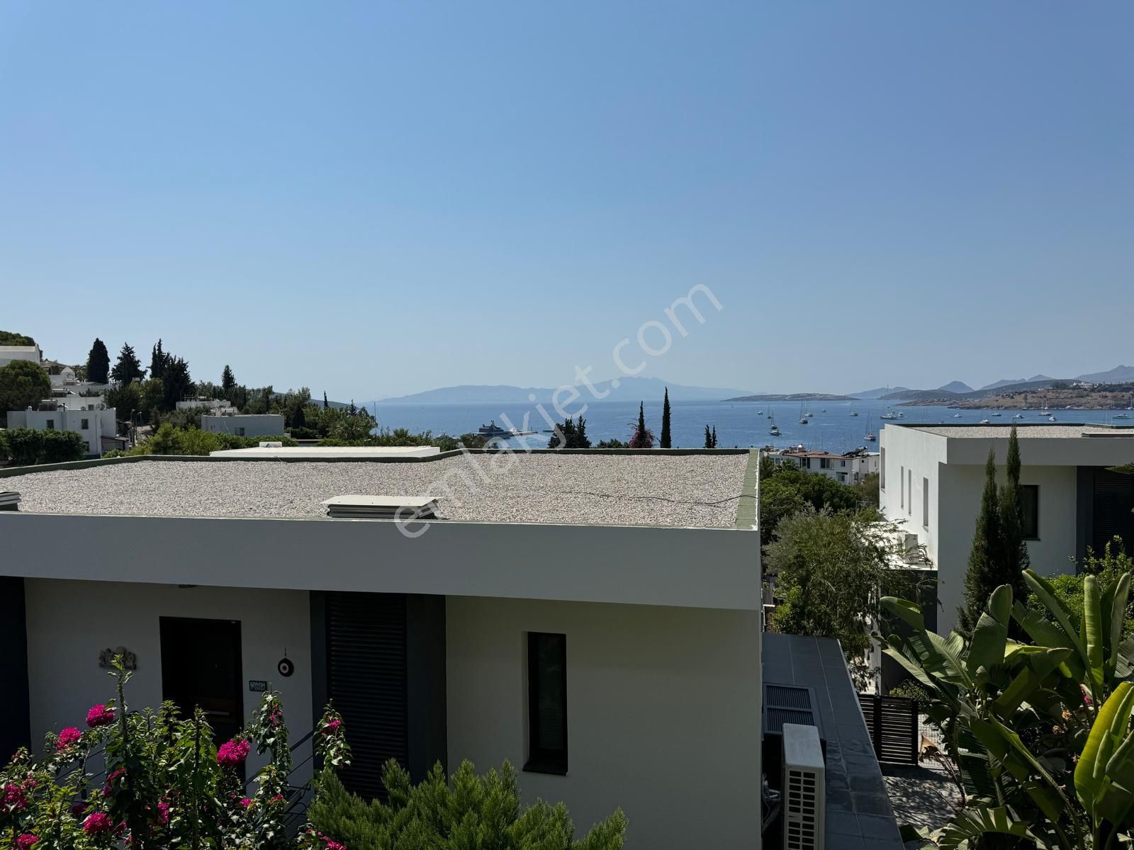 Bodrum Kumbahçe Kiralık Residence  Bodrum Kumbahçe Deniz Manzaralı Eşyalı Kiralık 3+1 Dubleks Daire