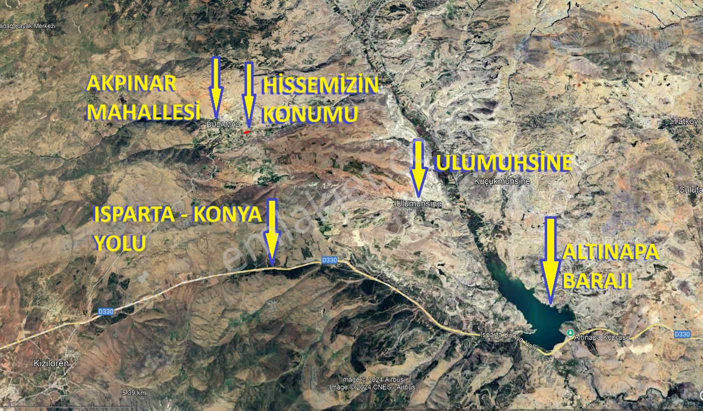 Selçuklu Akpınar Satılık Tarla Akpınar'da Dereye Cephe Elektrik Yakın Yolu Açık Yeri Belli Yarı Hisseli