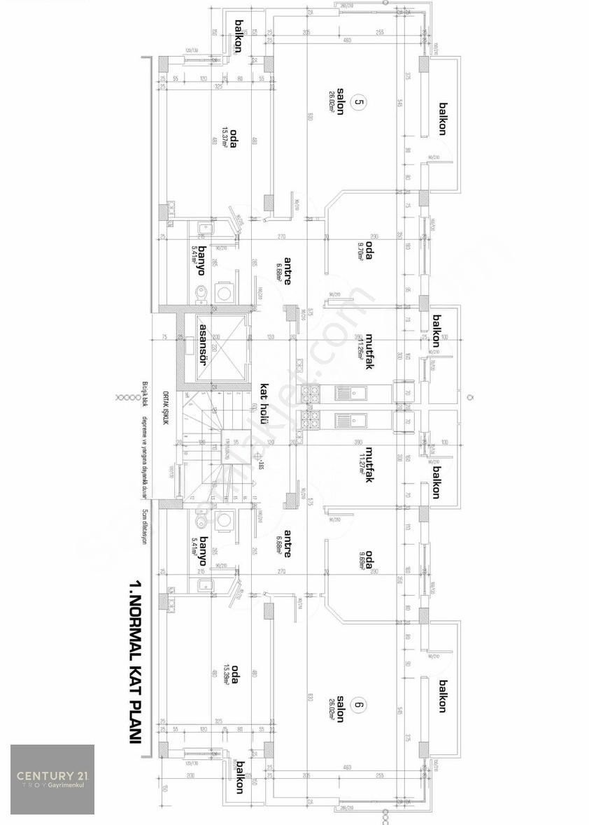 Çankaya Barbaros Satılık Daire TUNALI HİLMİ'DE CİN ALİ MÜZESİ YANI PROJEDEN KATTA 2+1 DAİRE