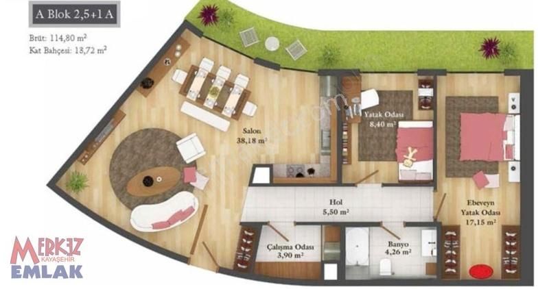 Batışehir'de Peyzaj Manzaralı Satılık 2,5+1 Daire - Görsel 8