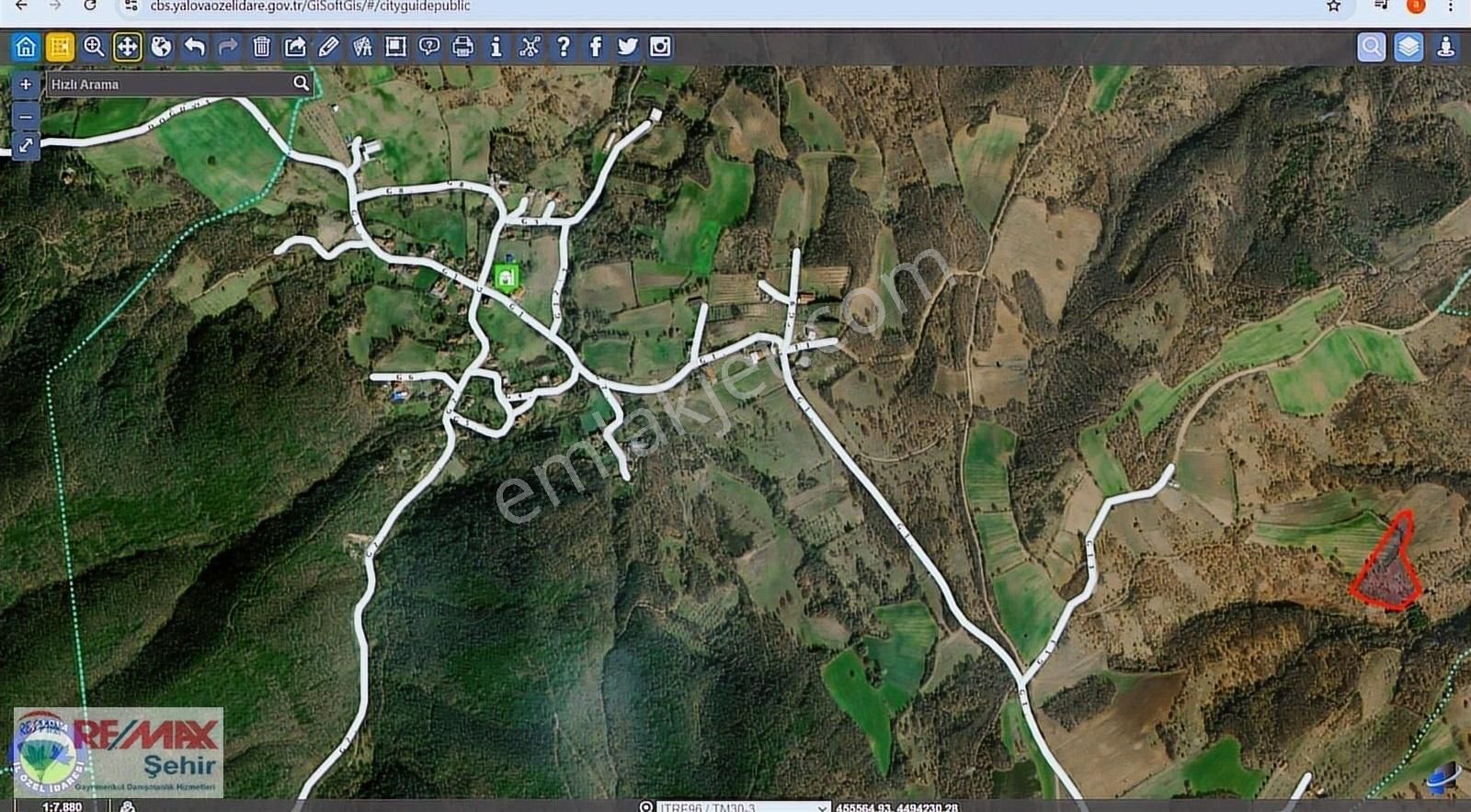 Altınova Aktoprak Köyü Satılık Tarla YALOVA ALTINOVA AKTOPRAK KÖYÜ'NDE SATILIK 9.951m2 TARLA