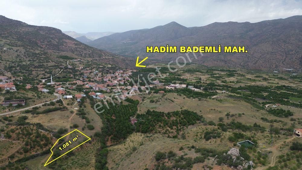 Hadim Bademli Satılık Konut İmarlı  HADİM BADEMLİ DE 1.081 M2 MÜSTAKİL TAPULU İMARLI ARSA