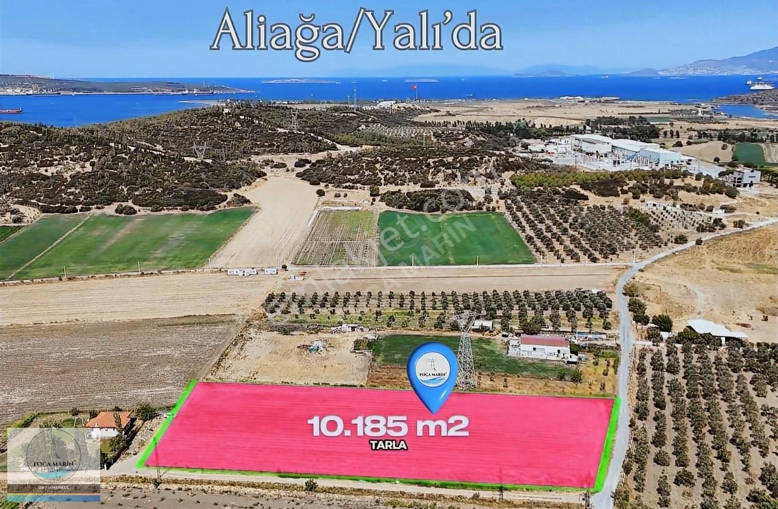 Aliağa Yalı Satılık Tarla ALİAĞA YALI MAHALLESİNDE KÖŞE KONUMLU 10.185 M2 TARLA