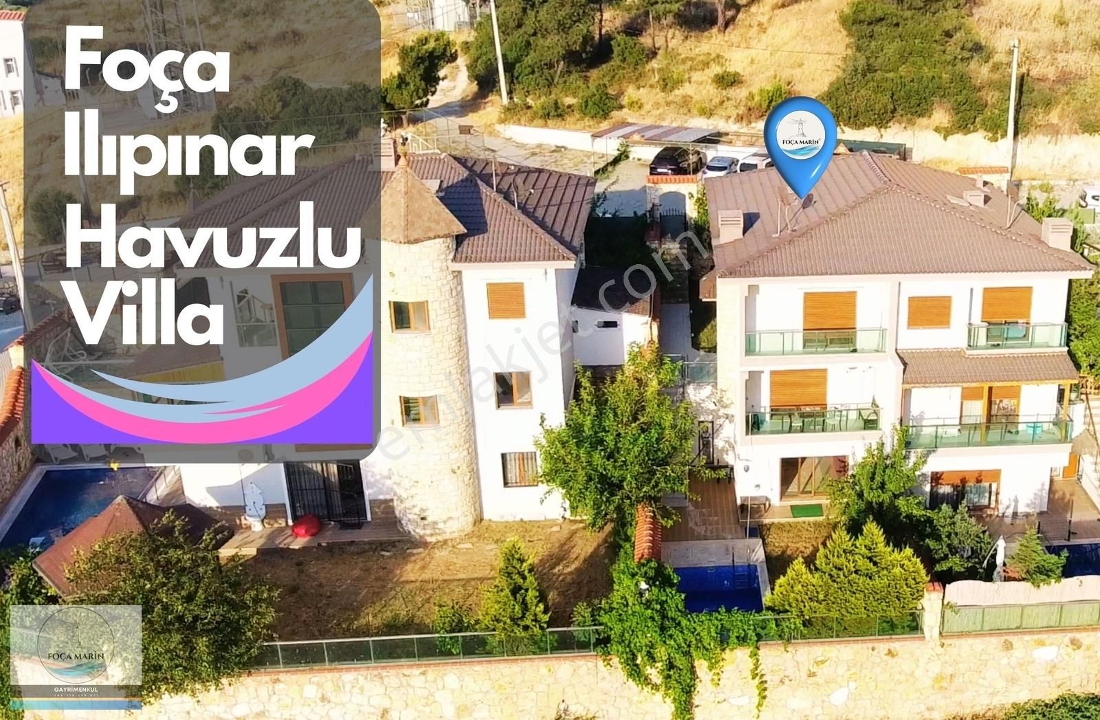 Foça Ilıpınar Satılık Villa FOÇA ILIPINARDA 4+2 TRİPLEKS HAVUZLU VİLLA