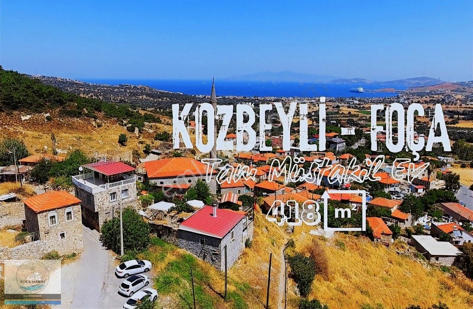 Foça Kozbeyli Satılık Müstakil Ev KOZBEYİLİ'DE 418 M2 BAHÇELİ BAKIMLI TARİHİ MÜSTAKİL 3+1 TAŞ EV