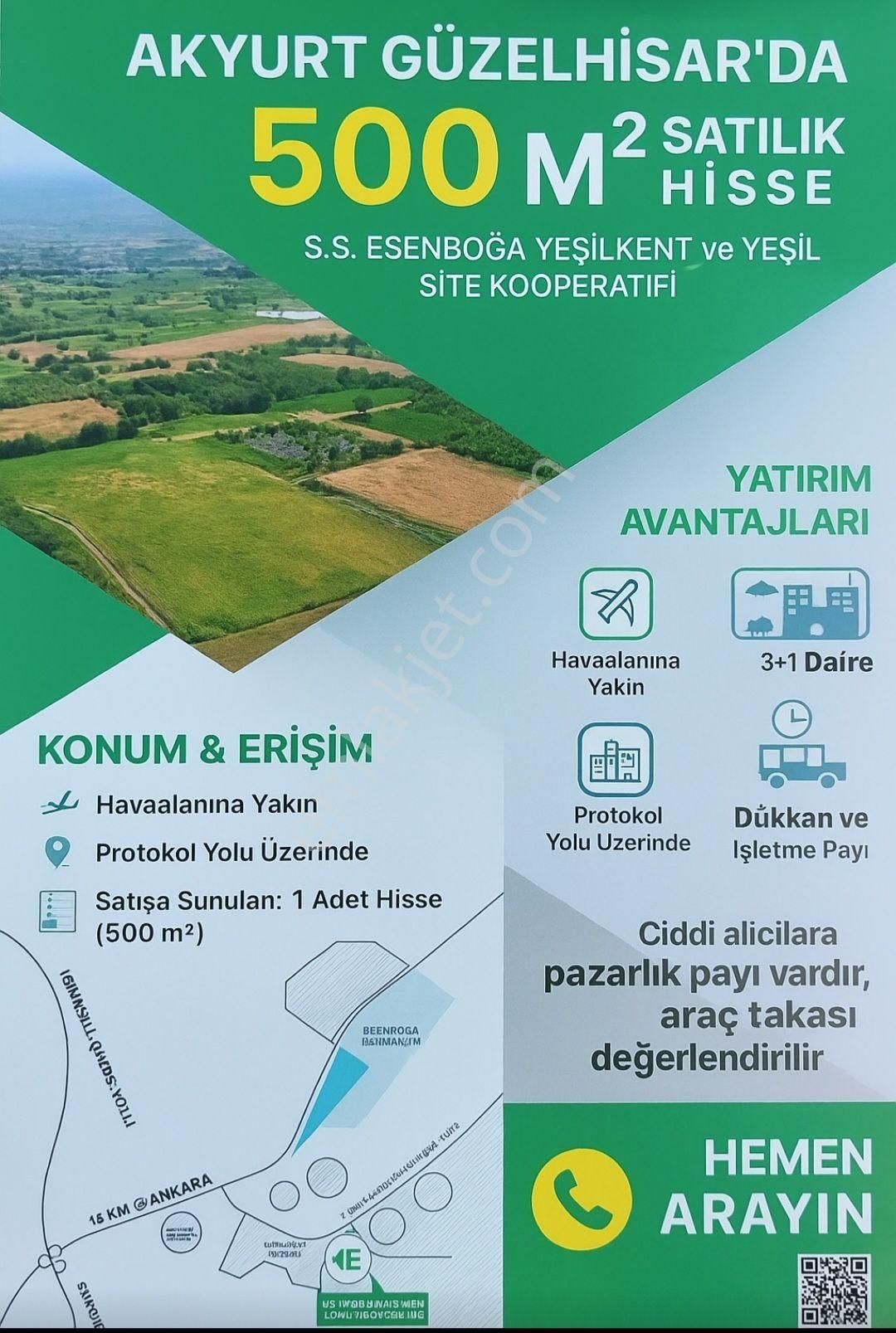 Sahibinden Satılık Kooperatif Hissesi Akyurtgüzelhisar Mh.ank