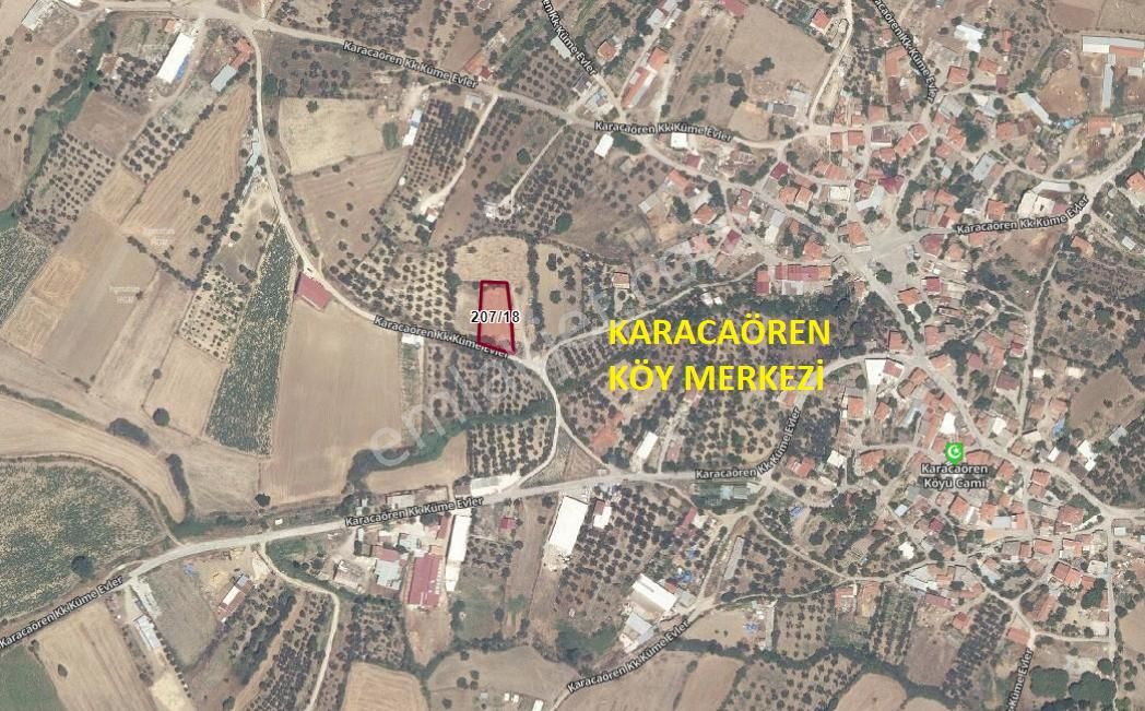 Çanakkale Merkez Karacaören Köyü Satılık Tarla  ÇANAKKALE MERKEZ KARACAÖREN KÖYÜ 1.408 m2 SATILIK ARAZİ