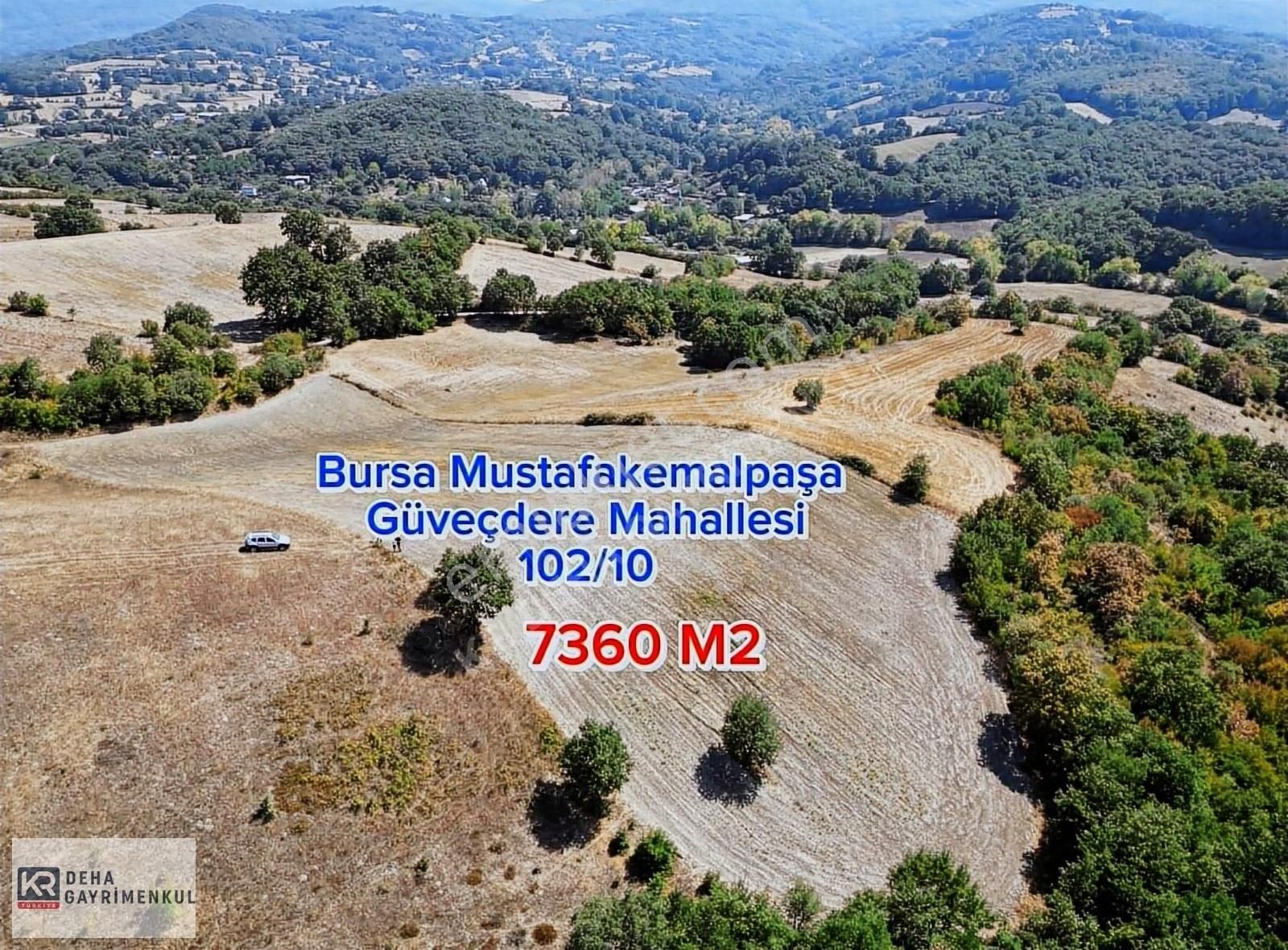 Mustafakemalpaşa Güveçdere Satılık Tarla Bursa Mustafakemalpaşa Güveçdere 7360 m2 Tarla