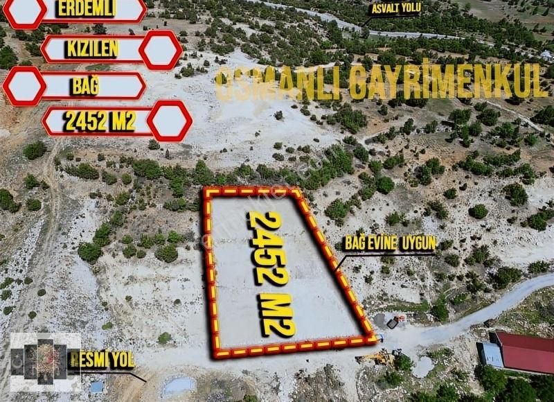 Erdemli Kızılen Satılık Konut İmarlı ERDEMLİ KIZILEN 2.500 M2 MÜSTAKİL EV YAPIMINA UYGUN ARSA