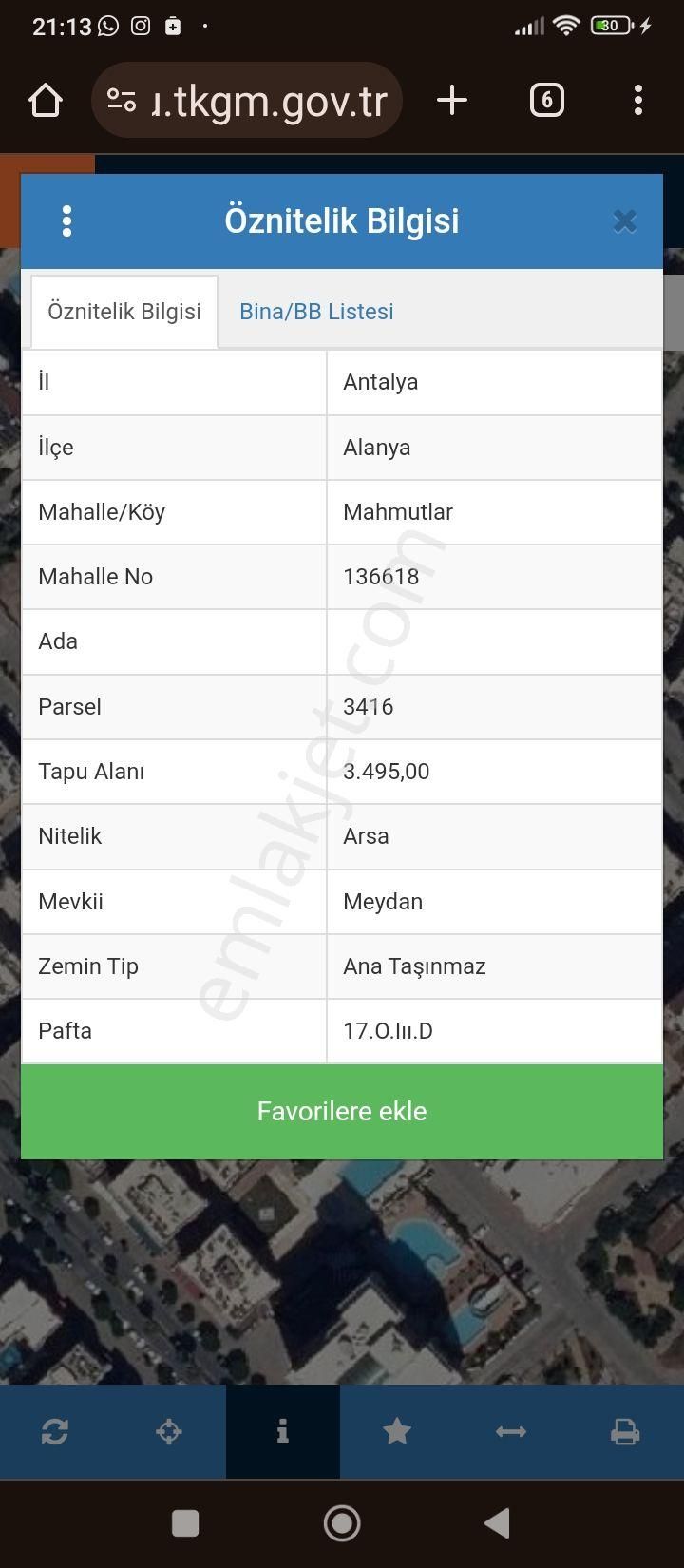 Alanya Mahmutlar Satılık Konut İmarlı Mahmutlar Merkezde Migros Yanı 107 M2 Koop. Hissesi. Satılık. 