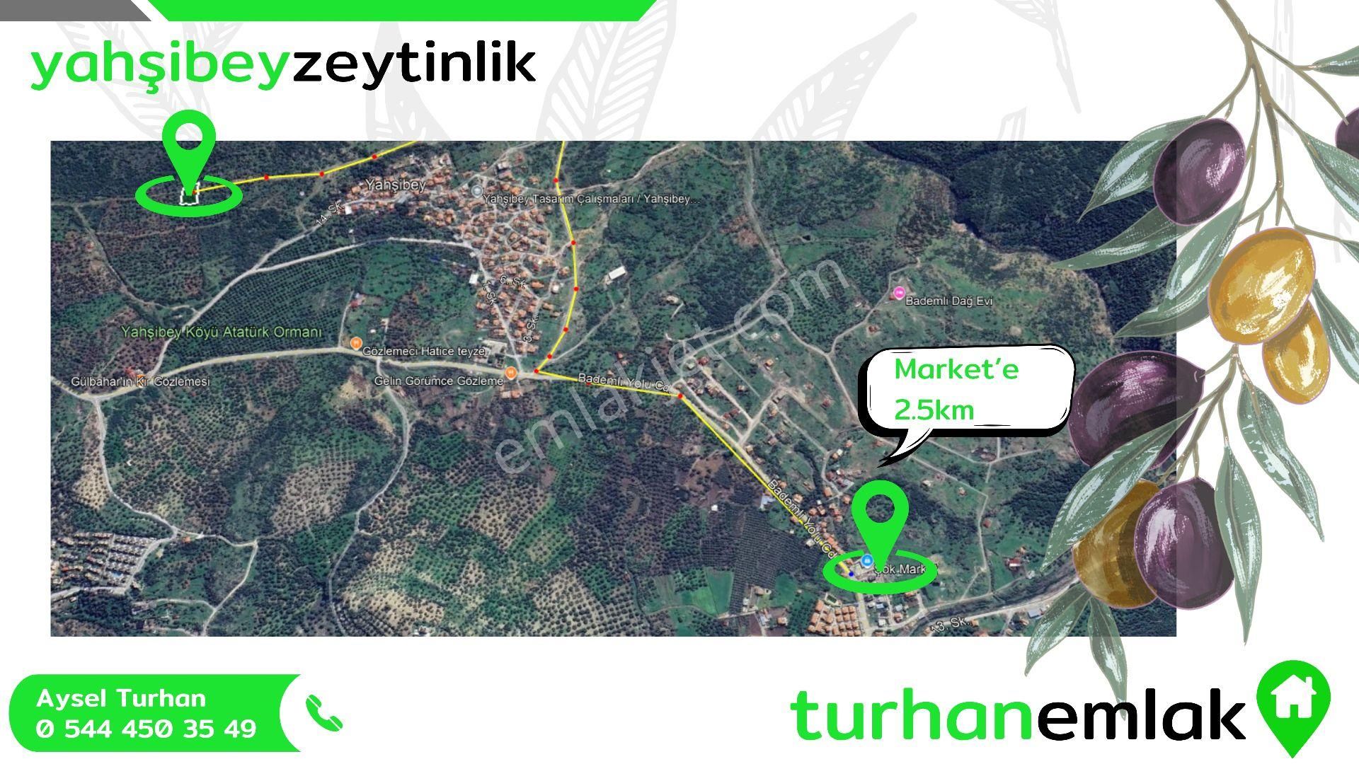 Turhan Emlak'tan Bademli'de Satılık 1300 M² Deniz Manzaralı Tarla - Görsel 7