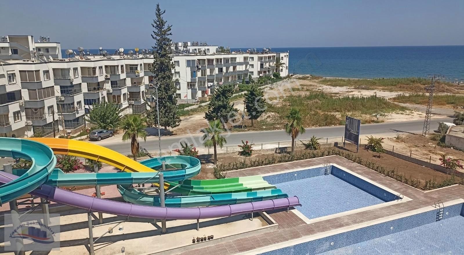 Erdemli Çeşmeli Kiralık Daire 1+1 Ultra Lüks Deniz Manzaralı Aqua Parklı Kiralik