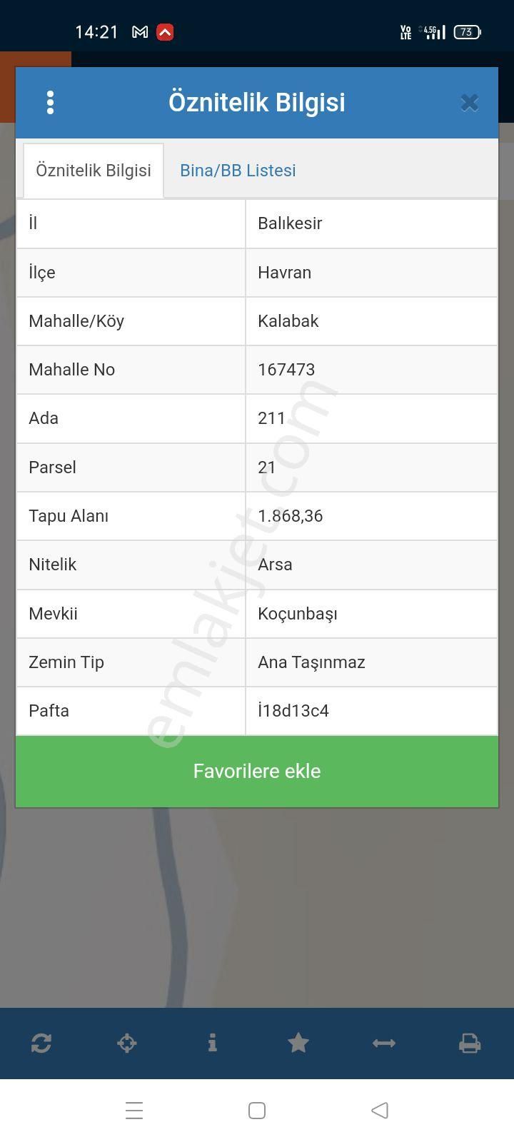 Havran Kalabak Satılık Villa İmarlı Kazdagların Eteklerinde Satılık 2,5 Kat İmarlı Arsa 3736m2