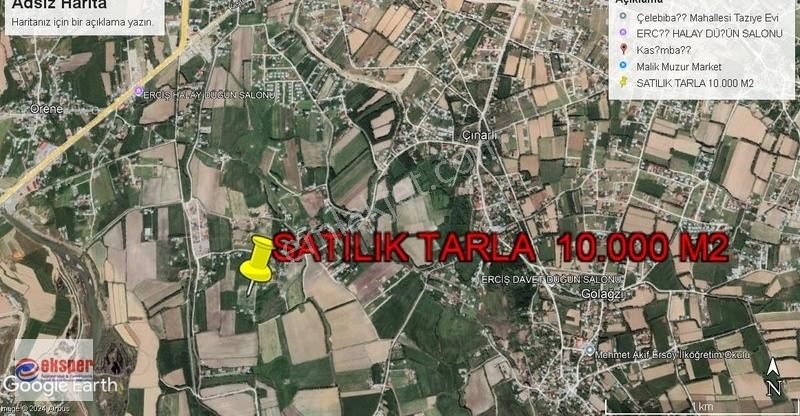 Erciş Çınarlı Satılık Tarla ERCİŞ YUKARI ÇINARLIDA 10.000 M2 SATILIK TARLA