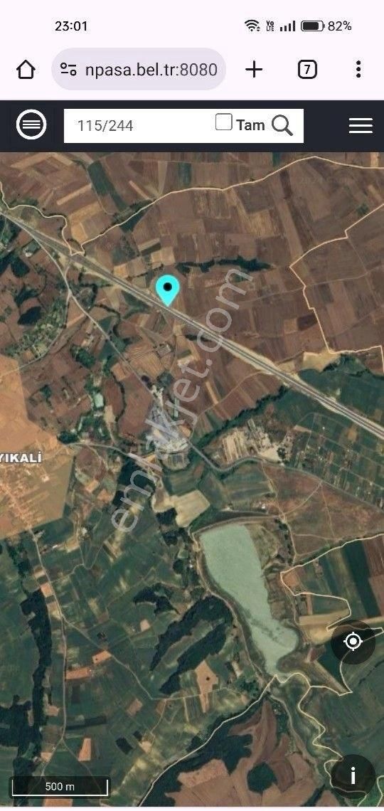 Süleymanpaşa Bıyıkali Satılık Tarla Tekirdağ Süleymanpaşa Bıyıkali Mahallesi 986m2 Satılık Tarla