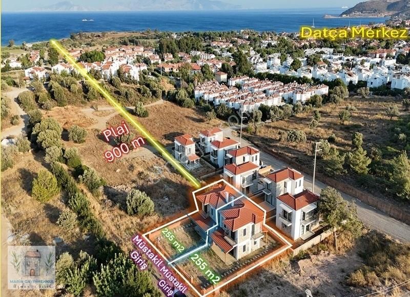 Datça İskele Satılık Villa MARİNDEN DATÇA BURGAZ'DA GENİŞ BAHÇELİ 3+1 ÖZEL YAPIM VİLLA