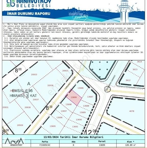 Arnavutköy Yavuz Selim Satılık Ticari İmarlı ARNAVUTKÖYDE HAVALİMANINA YAKIN MÜSTAKİL İMARLI OTEL BÖLGESİNDE