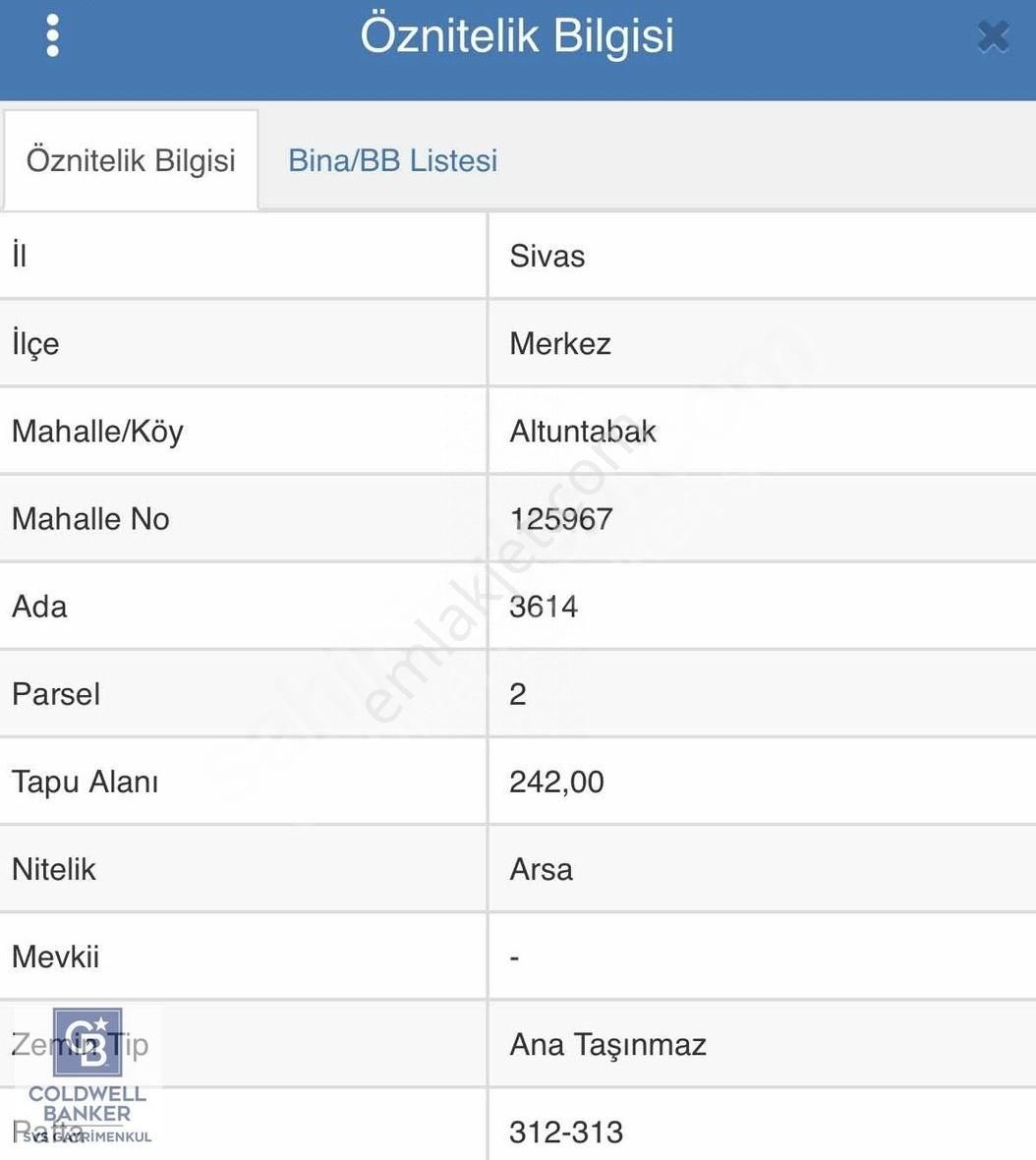 Sivas Merkez Tuzlugöl Satılık Konut İmarlı CB SVS'den Tuzlugöl Mahallesinde Satılık Arsa