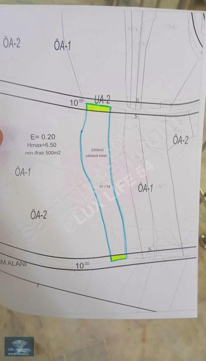 Lux Lıfe 54 Gayrimenkul Sapanca Kuruçeşme'de Kiralık Arsa