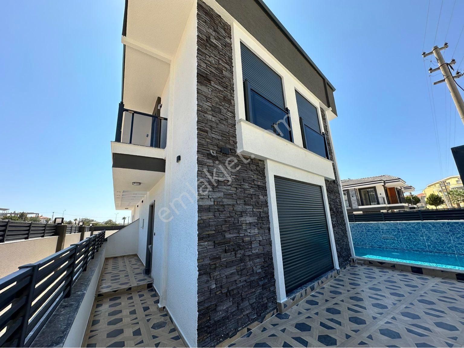 Didim Hisar Satılık Villa Didimde 3+1 Havuzlu Sıfır Ön Cephe Barbekülü Villa