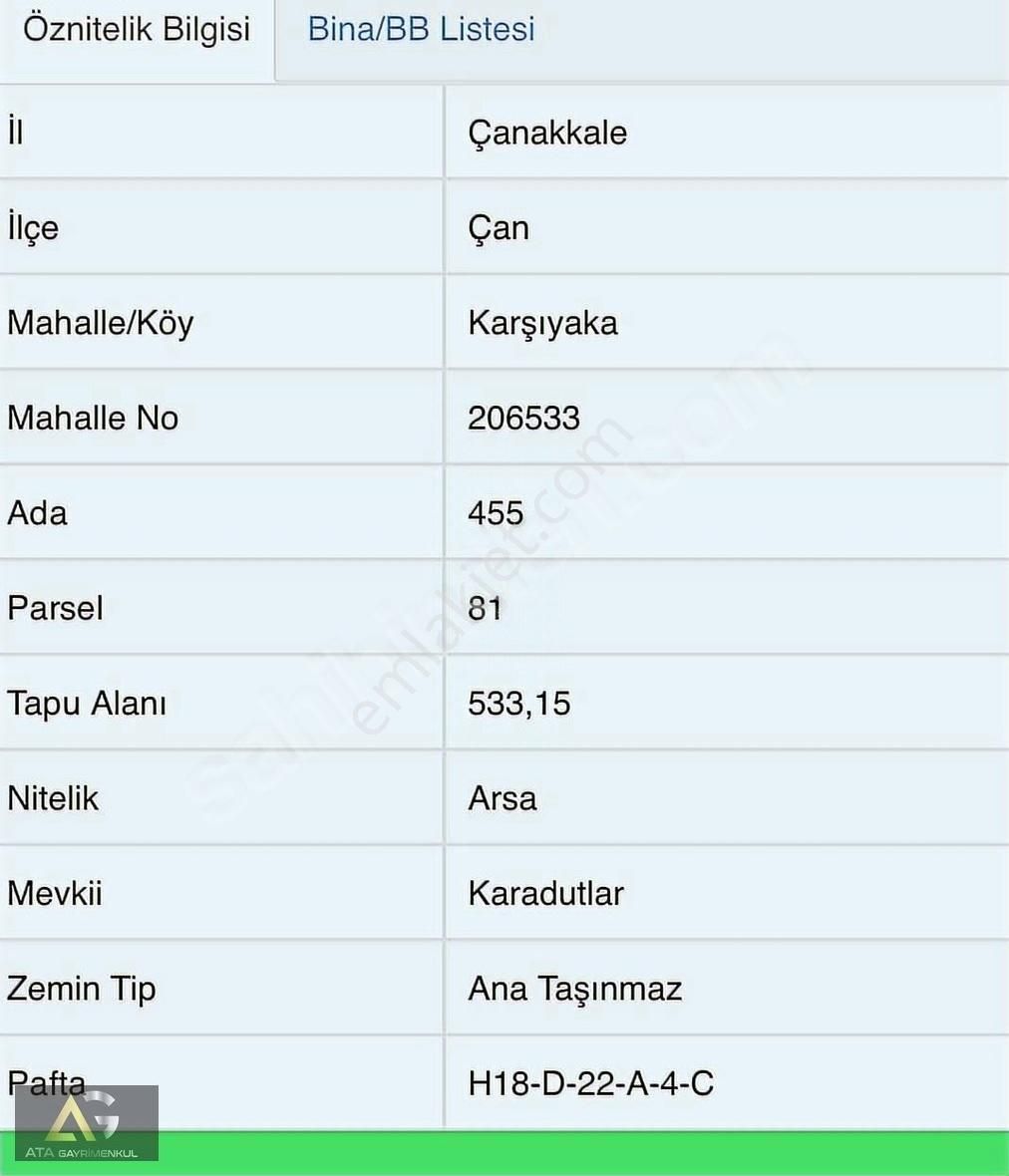 Çan Karşıyaka Satılık Müstakil Ev 3 Dükkan 2 Daire Köşe Başı