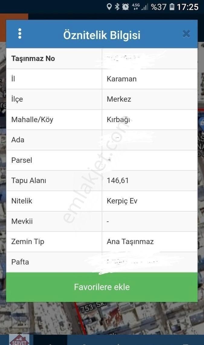 Karaman Merkez Kırbağı Satılık Konut İmarlı Satılık 146.metre Kare %.yüz Kullanımlı 3.kat İmarlı 6. 70.metre Kare 2+1.daire Sıgan Arsa