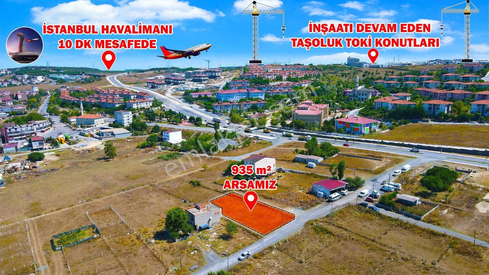 Arnavutköy Adnan Menderes Satılık Konut+Ticaret Alanı Cadde cepe arsam satılıktır 935 metre