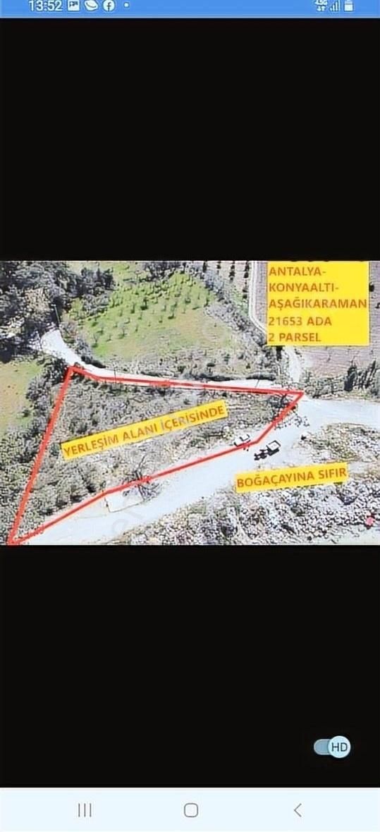 Konyaaltı Aşağıkaraman Satılık Bağ & Bahçe Antalya konyaalti aşağıkaraman 1283m2