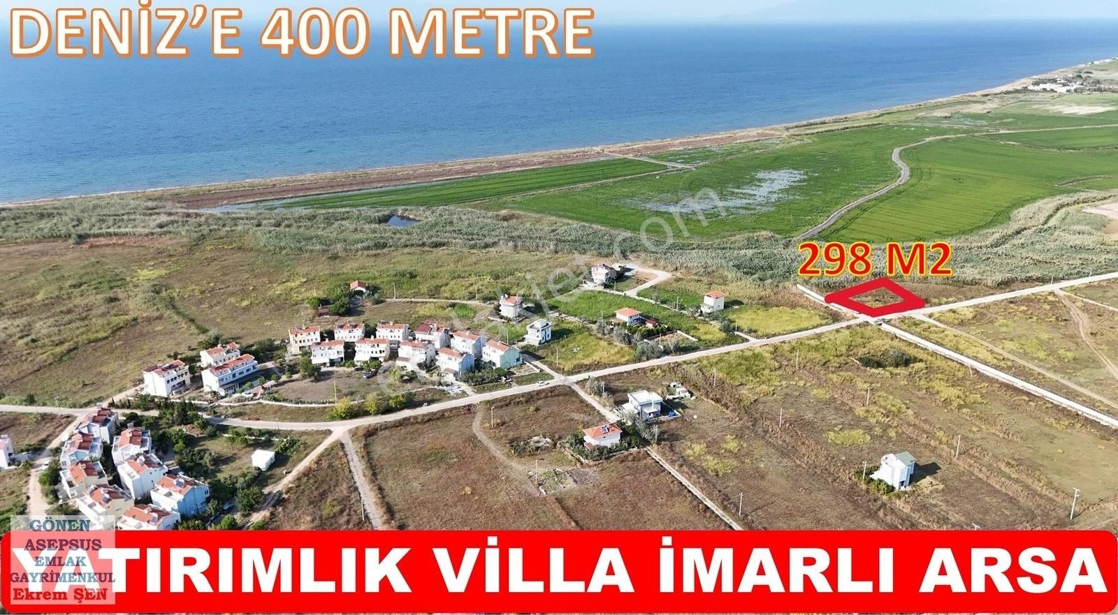 Gönen Çifteçeşmeler Satılık Villa İmarlı 299 m2 Müstakil 2,5 Kat Villa İmarlı Arsa Pınarkent Çfteleşmeler