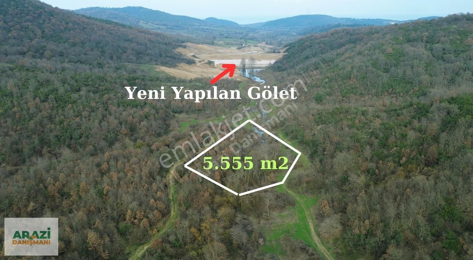 Lapseki Güreci Köyü Satılık Tarla Çanakkale Lapseki Güreci Köyünde 5.555 m2 Tarla