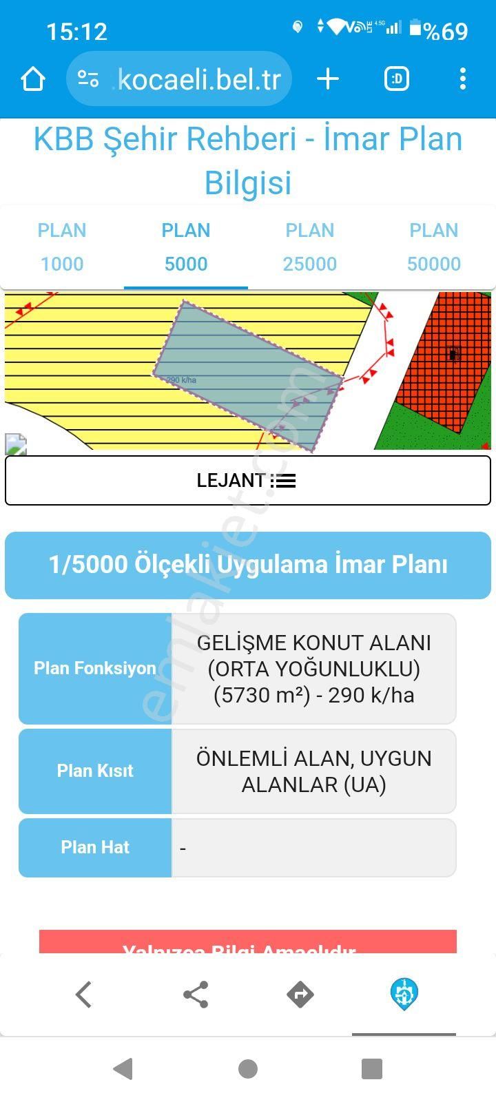 Gebze Pelitli Satılık Konut İmarlı Gebze pelitli'de 5730 metrekare konut imarlı arsa